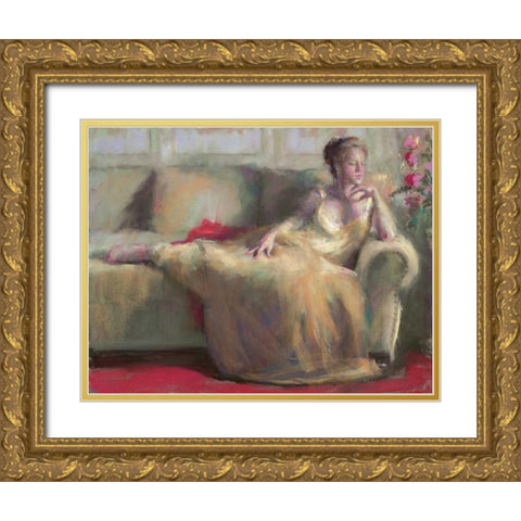 After the Ball II Gold Ornate Wood Framed Art Print with Double Matting by Dyer, Margaret