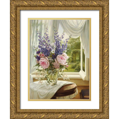 Estate I Gold Ornate Wood Framed Art Print with Double Matting by Levashov, Igor