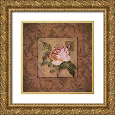 P.S. I Love You Gold Ornate Wood Framed Art Print with Double Matting by Donovan, Kelly