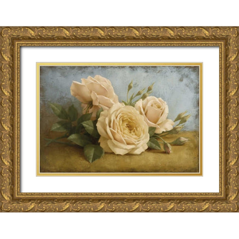 Beauty of Sasha Gold Ornate Wood Framed Art Print with Double Matting by Levashov, Igor
