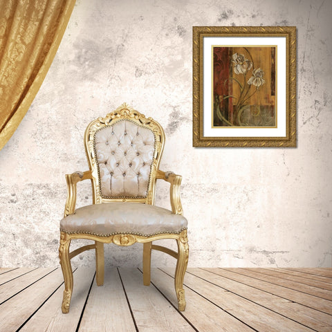 Poetic Setting II Gold Ornate Wood Framed Art Print with Double Matting by Donovan, Maria
