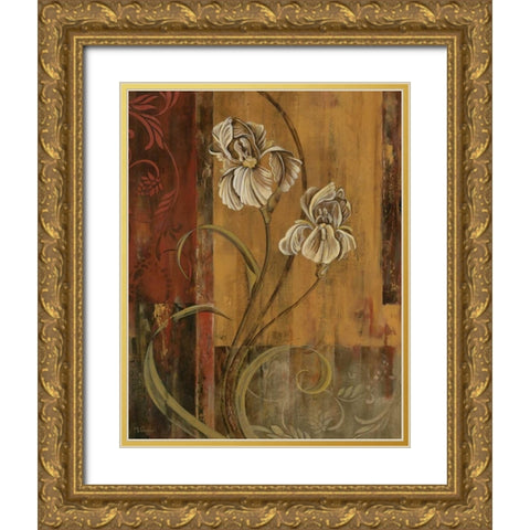 Poetic Setting II Gold Ornate Wood Framed Art Print with Double Matting by Donovan, Maria