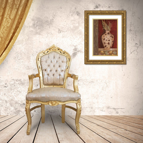 Fern Fantasia I Gold Ornate Wood Framed Art Print with Double Matting by Tava Studios