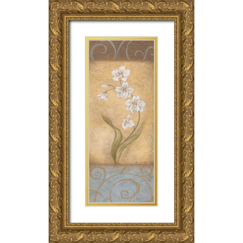 Nouvel Amour II Gold Ornate Wood Framed Art Print with Double Matting by Carroll, Jane