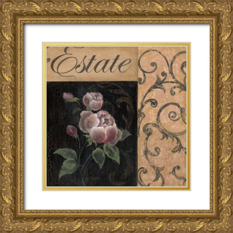 Estate Gold Ornate Wood Framed Art Print with Double Matting by Tava Studios