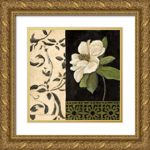 Negro y Blanco Simplicidad I Gold Ornate Wood Framed Art Print with Double Matting by Olson, Charlene