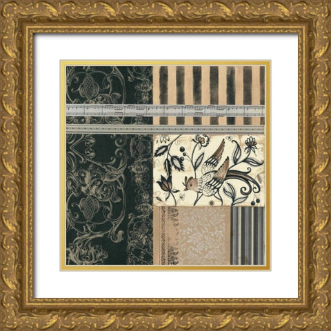 Birds of a Feather I Gold Ornate Wood Framed Art Print with Double Matting by Robinson, Carol