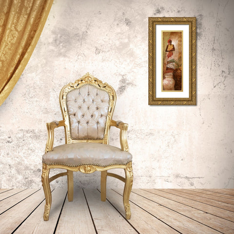 A Mothers Love II Gold Ornate Wood Framed Art Print with Double Matting by Nan
