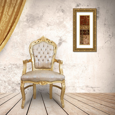 Weathered Door I Gold Ornate Wood Framed Art Print with Double Matting by Tava Studios