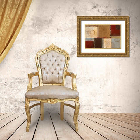 Seasons Go Round II Gold Ornate Wood Framed Art Print with Double Matting by Tava Studios