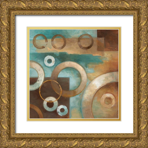 Circular Motion I Gold Ornate Wood Framed Art Print with Double Matting by Vollherbst-Lane, Elaine