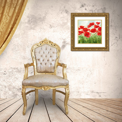 Holland Garden Gold Ornate Wood Framed Art Print with Double Matting by Levashov, Igor