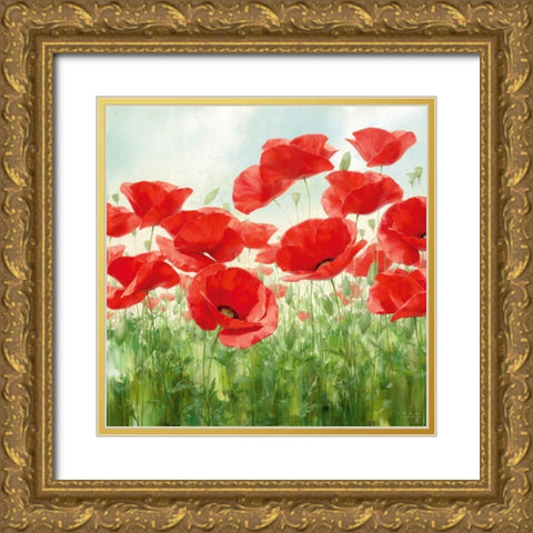 Holland Garden Gold Ornate Wood Framed Art Print with Double Matting by Levashov, Igor