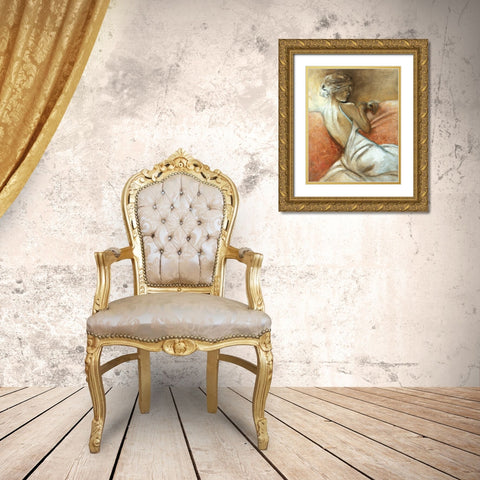 A Quiet Refrain I Gold Ornate Wood Framed Art Print with Double Matting by Robinson, Carol