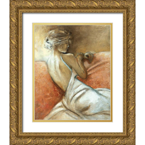 A Quiet Refrain I Gold Ornate Wood Framed Art Print with Double Matting by Robinson, Carol
