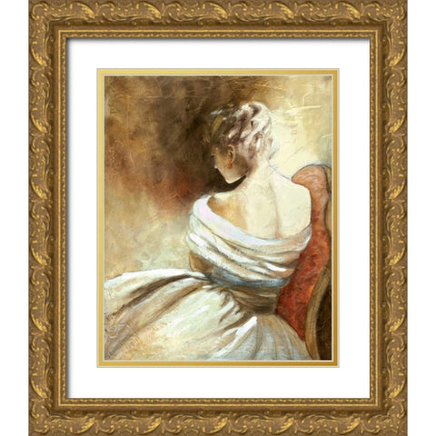 A Quiet Refrain II Gold Ornate Wood Framed Art Print with Double Matting by Robinson, Carol