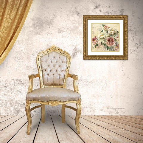 Scented Letter I Gold Ornate Wood Framed Art Print with Double Matting by Robinson, Carol
