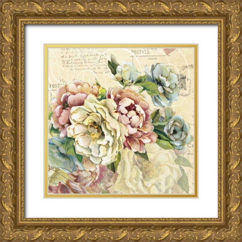 Scented Letter II Gold Ornate Wood Framed Art Print with Double Matting by Robinson, Carol