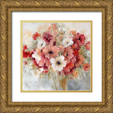 Gardens Passion Gold Ornate Wood Framed Art Print with Double Matting by Robinson, Carol