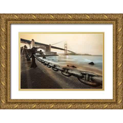 Unchained in Color Gold Ornate Wood Framed Art Print with Double Matting by Reed, Aaron