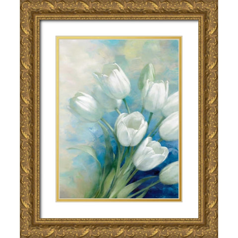 Holland Spring I Gold Ornate Wood Framed Art Print with Double Matting by Daniels, Rogier