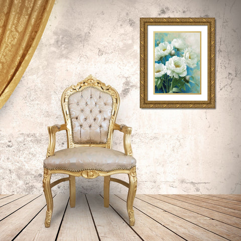 Holland Spring II Gold Ornate Wood Framed Art Print with Double Matting by Daniels, Rogier