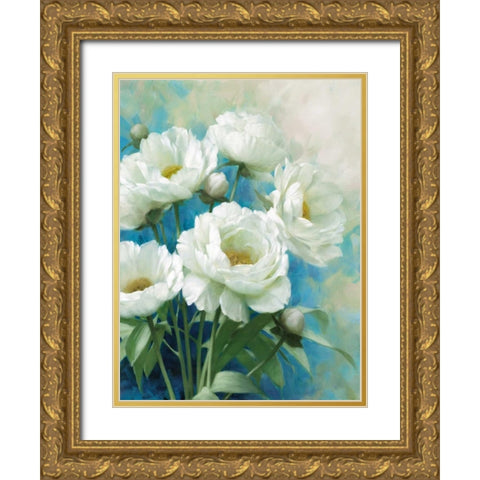 Holland Spring II Gold Ornate Wood Framed Art Print with Double Matting by Daniels, Rogier