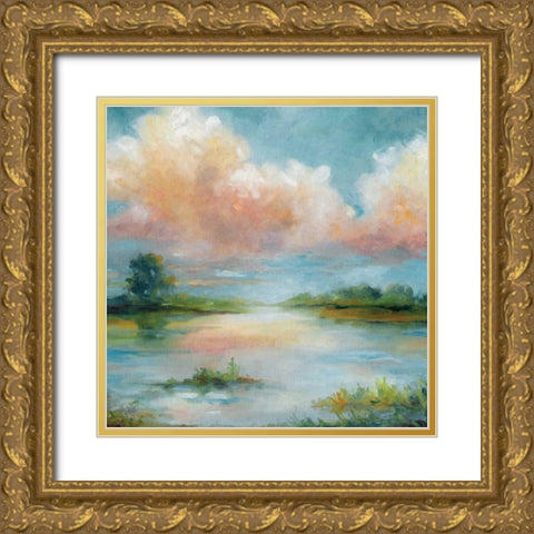 Quiet Spring Gold Ornate Wood Framed Art Print with Double Matting by Robinson, Carol