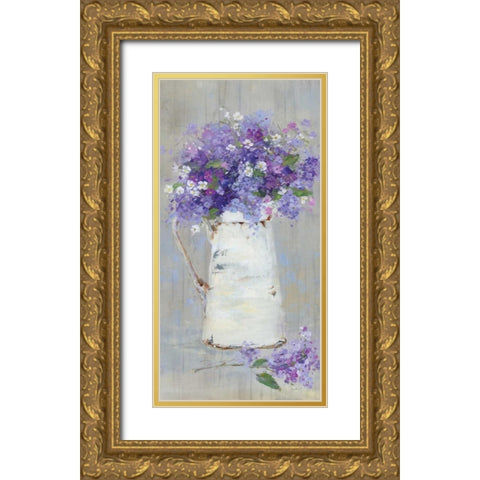 Woodgrain Pitcher Gold Ornate Wood Framed Art Print with Double Matting by Swatland, Sally