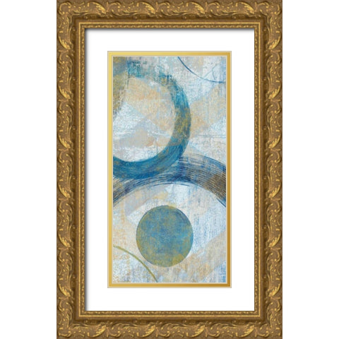 Round The Bend II Gold Ornate Wood Framed Art Print with Double Matting by Tava Studios