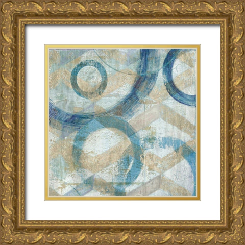 Bend II Gold Ornate Wood Framed Art Print with Double Matting by Tava Studios