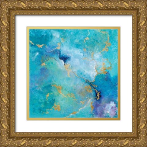 Golden Edge I Gold Ornate Wood Framed Art Print with Double Matting by Tava Studios