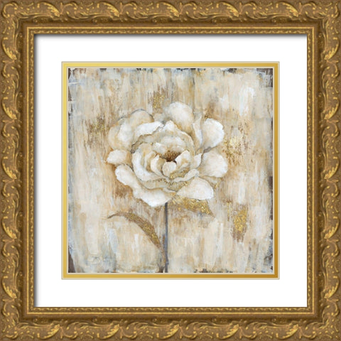 Venetian Gold Gold Ornate Wood Framed Art Print with Double Matting by Tava Studios