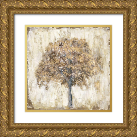 Venetian Gold Gold Ornate Wood Framed Art Print with Double Matting by Tava Studios