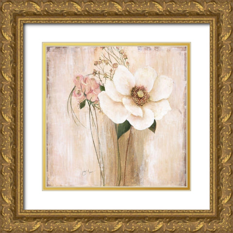 Venetian Gold Ornate Wood Framed Art Print with Double Matting by Tava Studios