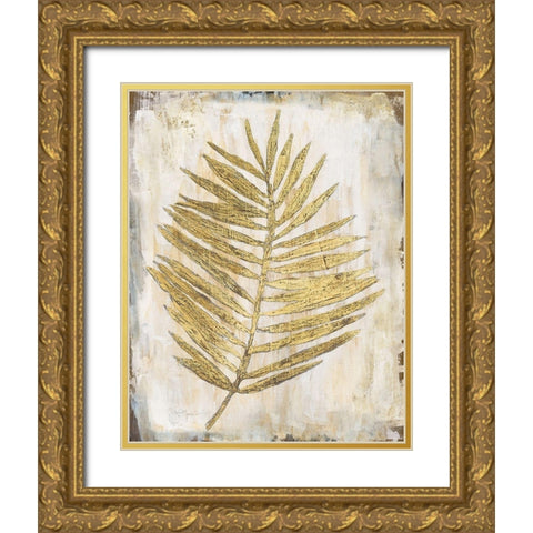 Venetian Palm Gold Ornate Wood Framed Art Print with Double Matting by Tava Studios