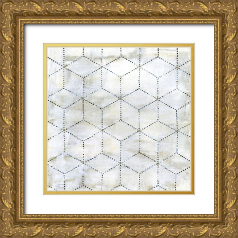 Geometric VI Gold Ornate Wood Framed Art Print with Double Matting by Tava Studios