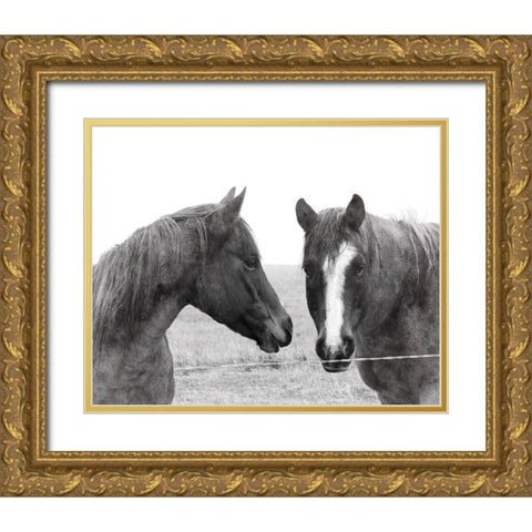 Wild Pastures Gold Ornate Wood Framed Art Print with Double Matting by Robinson, Carol