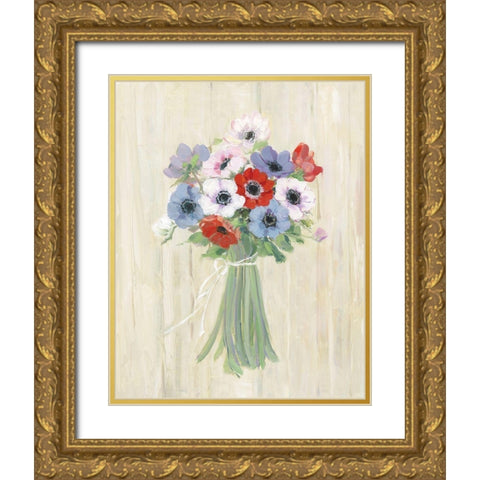 Roadside Picks Gold Ornate Wood Framed Art Print with Double Matting by Swatland, Sally