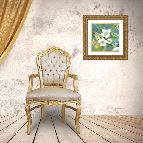 Rainforest I Gold Ornate Wood Framed Art Print with Double Matting by Tava Studios