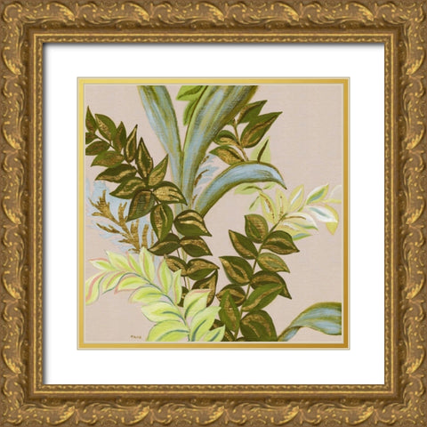 Rainforest II Gold Ornate Wood Framed Art Print with Double Matting by Tava Studios