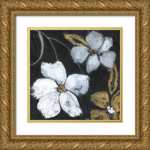 Moonlight Garden II Gold Ornate Wood Framed Art Print with Double Matting by Tava Studios