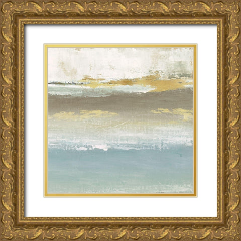 Soft Solace Detail Gold Ornate Wood Framed Art Print with Double Matting by Tava Studios