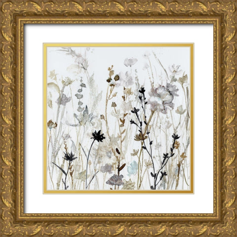 Wildflower Mist II Gold Ornate Wood Framed Art Print with Double Matting by Robinson, Carol
