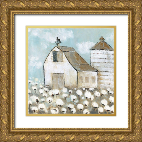 Mill Creek Farm II Gold Ornate Wood Framed Art Print with Double Matting by Tava Studios