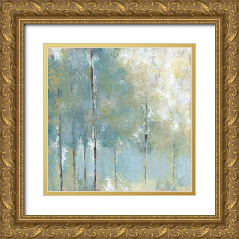 Whispering Light Gold Ornate Wood Framed Art Print with Double Matting by Tava Studios