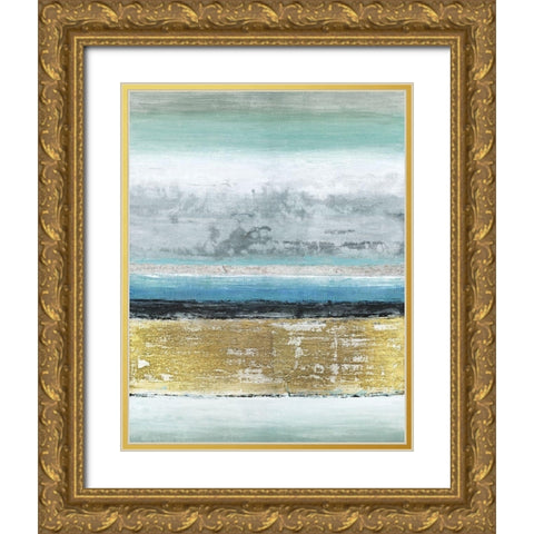 Eclipse Gold Ornate Wood Framed Art Print with Double Matting by Tava Studios