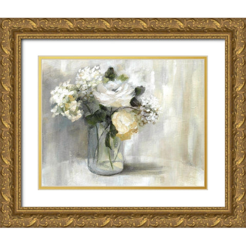 Summer Nuance Gold Ornate Wood Framed Art Print with Double Matting by Nan