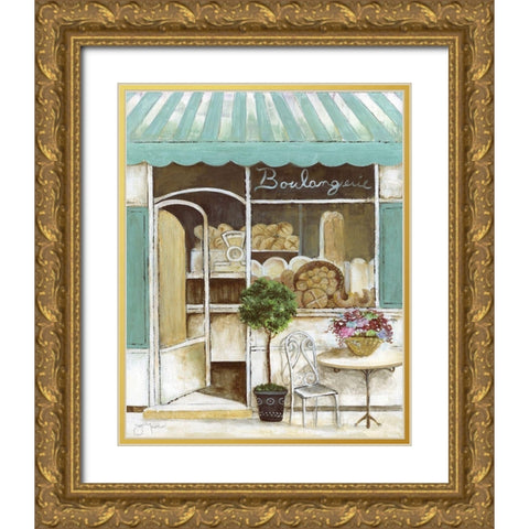 Boulangerie Gold Ornate Wood Framed Art Print with Double Matting by Tava Studios