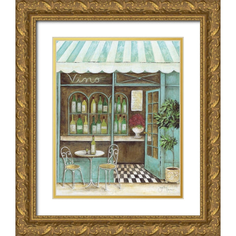 Vino Gold Ornate Wood Framed Art Print with Double Matting by Tava Studios